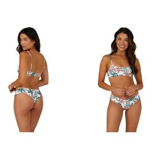 Salty Crew Sessions V Bikini Bottom White Tropic - Large NWT